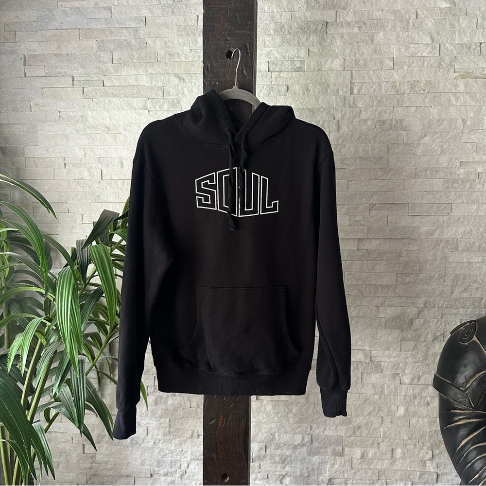 SOULCYCLE “Soul” Black Cotton Hoodie Size Small